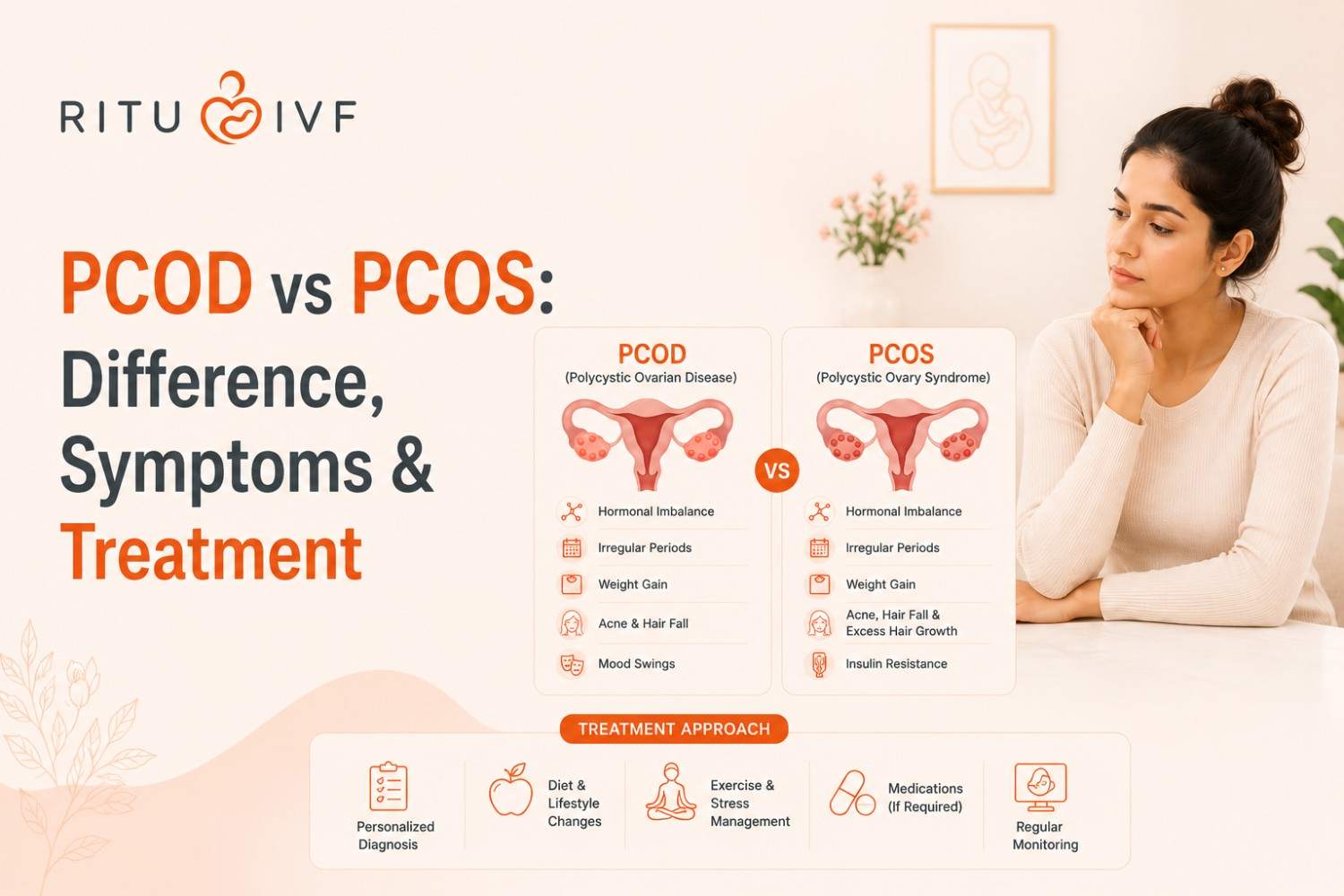 PCOD vs PCOS: Difference, Symptoms & Treatment (2026 Complete Guide)